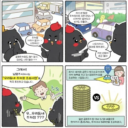 포트폴리오-남양주시 우리동네주차장조성사업 웹툰