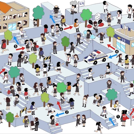 포트폴리오-학교폭력예방 포스터 일러스트