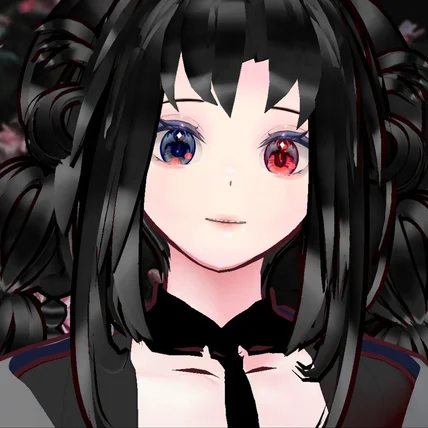 포트폴리오-포트폴리오 용 독특한 양갈래 머리 여성