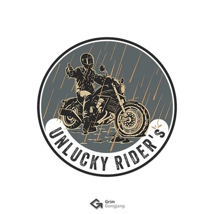 포트폴리오-바이크 동호회 로고 디자인
