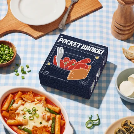 포트폴리오-휴대용 떡볶이 밀키트 디자인