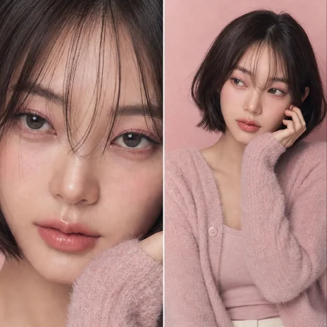 포트폴리오-화장품 광고 분위기 AI 모델