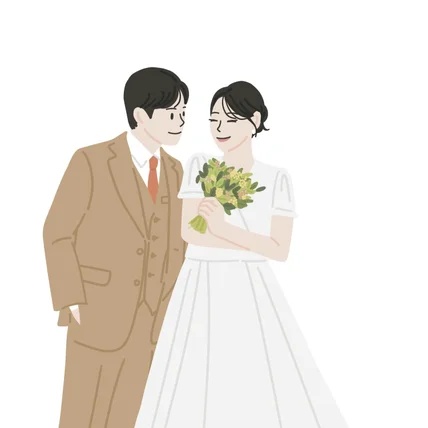 포트폴리오-웨딩사진 라인드로잉62