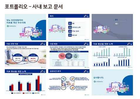 포트폴리오-고성군 보고서 - 당뇨 치료율 개선 보고
