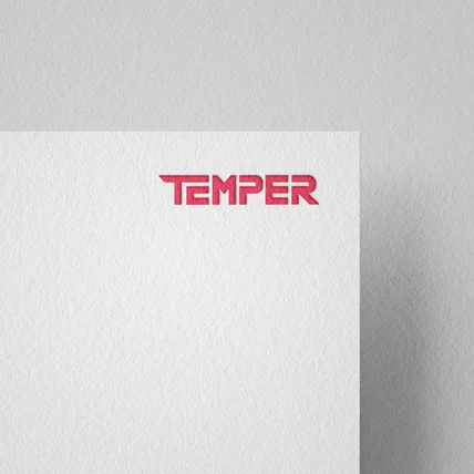 포트폴리오-스포츠 의류 브랜드 로고_TEMPER