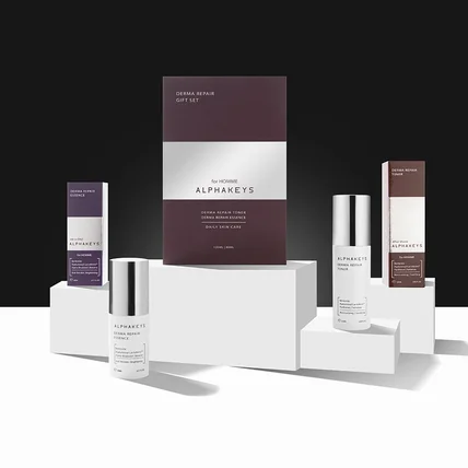 포트폴리오-남성 화장품 세트 제품 촬영 및 상세페이지