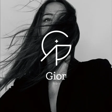 포트폴리오-Gior(지오르) 헤어샵 미용실 로고 제작