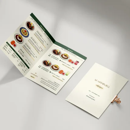 포트폴리오-함바그 가게 손그림 메뉴판 디자인