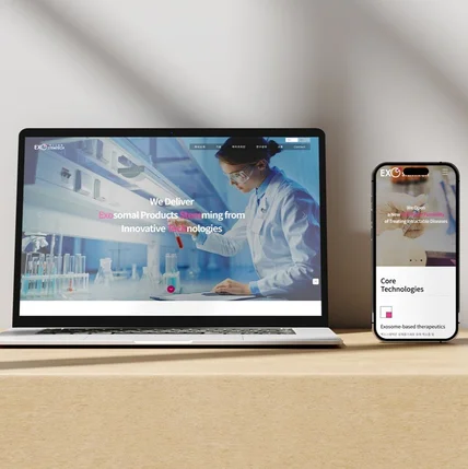 포트폴리오-EXOSTEMTECH Website