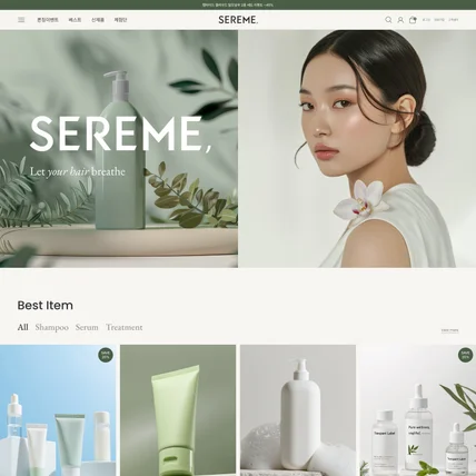 포트폴리오-뷰티 커머스 웹사이트 디자인