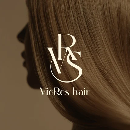 포트폴리오-VieRes hair 미용실 로고