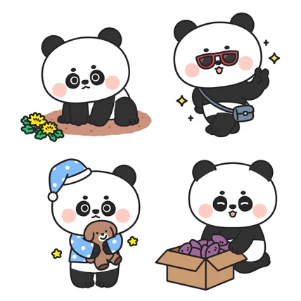 포트폴리오-판다 응용동작