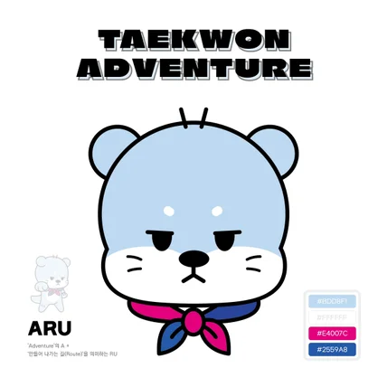 포트폴리오-태권어드벤처 ARU(아루) - CHARACTER DESIGN