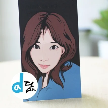 포트폴리오-셀럽헤어 수아 팝아트명함