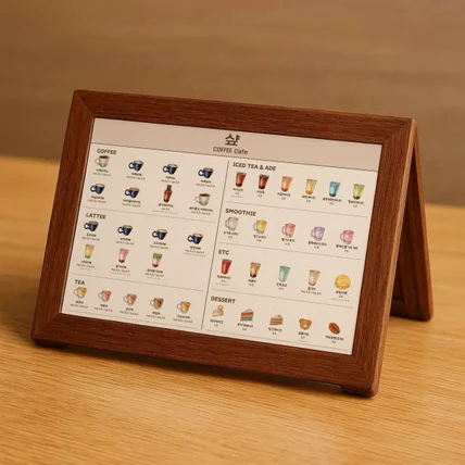 포트폴리오-카페 메뉴판 제작