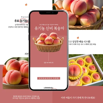 포트폴리오-오늘도푸릇푸릇복숭아