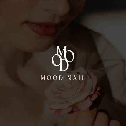 포트폴리오-MOOD NAIL 네일샵로고 로고디자인 로고제작 로고 bi ci