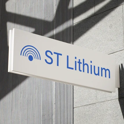 포트폴리오-글로벌 리튬 유통 회사 ST Lithium 로고디자인