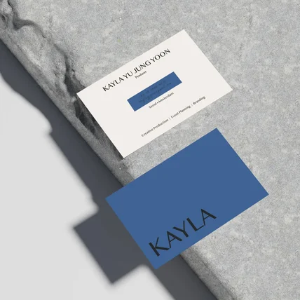 포트폴리오-[디자인·개인] 프로듀서 KAYLA 명함디자인