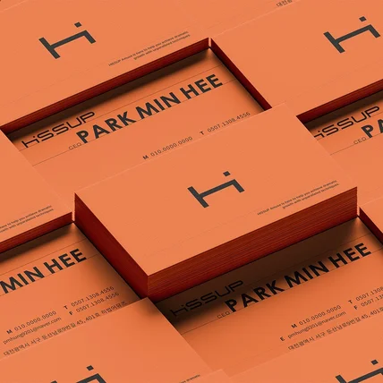 포트폴리오-감각적인 컬러로 끌리는 반영구 명함 디자인