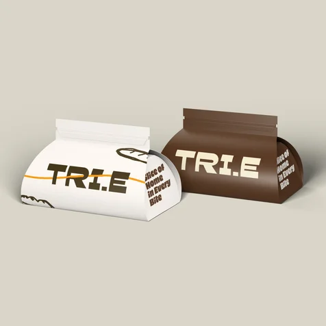 포트폴리오-베이커리 카페 로고 TRI.E 로고디자인 로고제작