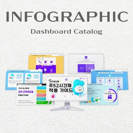 포트폴리오-[인포그래픽] 대시보드 가이드북 인포그래픽