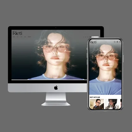 포트폴리오-안경 브랜드 리에티 쇼핑몰 제작