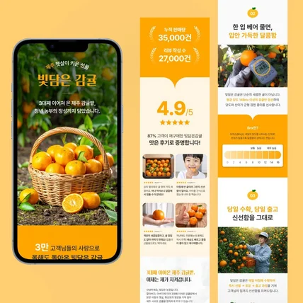 포트폴리오-[식품] 감귤 상세페이지