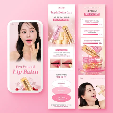 포트폴리오-(화장품/뷰티) 립밤 상세페이지