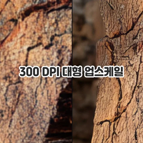 포트폴리오-대형 인쇄물(300DPI) 업스케일 작업