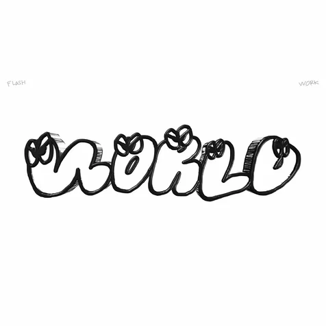 포트폴리오-WRLD: 손그림 3D 마크 기반 브루탈리즘 타투이스트 wearethewrld 웹사이트