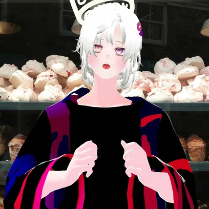 포트폴리오-포트 폴리오 용 묶은 머리 남캐 - 흰 머리 버전