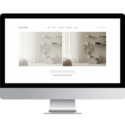 포트폴리오-[스탠다드] 260111 샘플 홈페이지형 블로그 디자인