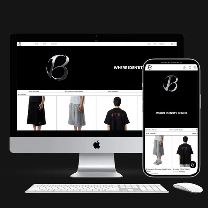 포트폴리오-남성 패션 브랜드 쇼핑몰 제작