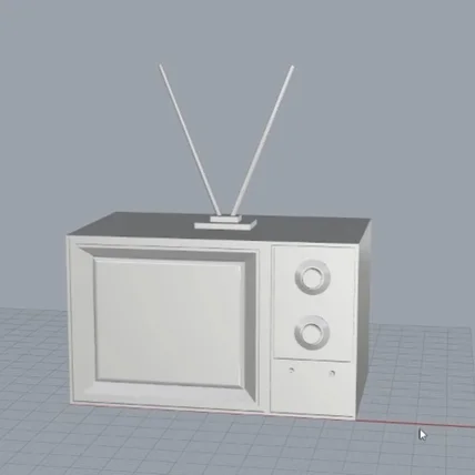 포트폴리오-TV 3d 모델링 제작 및 역설계