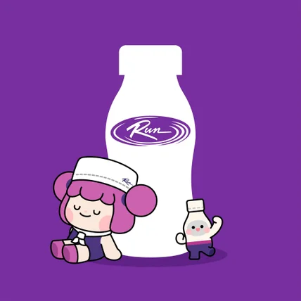 포트폴리오-요구르트 런 캐릭터 디자인_러니와 친구들