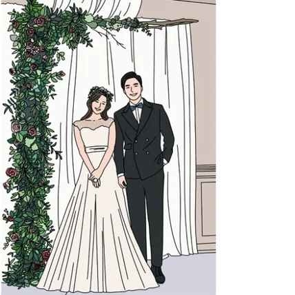 포트폴리오-웨딩 일러스트