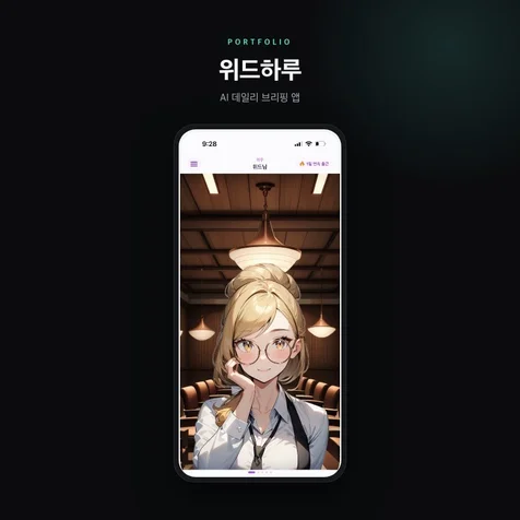 포트폴리오-위드하루 - AI 데일리 브리핑 앱