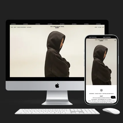 포트폴리오-캐쥬얼 패션 브랜드 쇼핑몰 제작