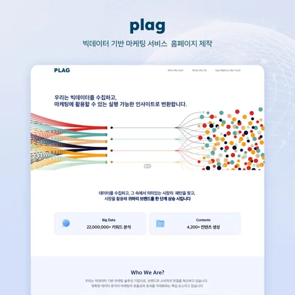 포트폴리오-플랙 홈페이지 제작