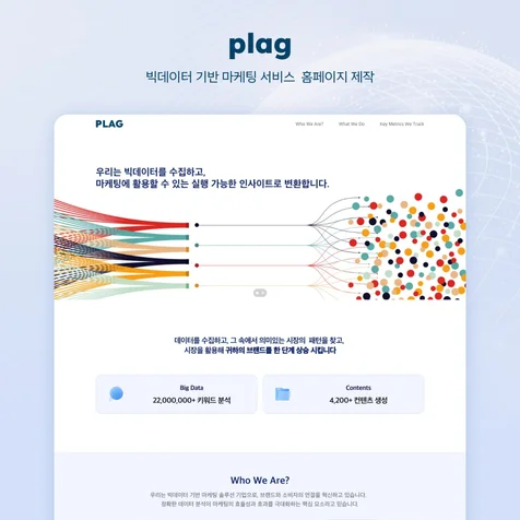 포트폴리오-플랙 홈페이지 제작