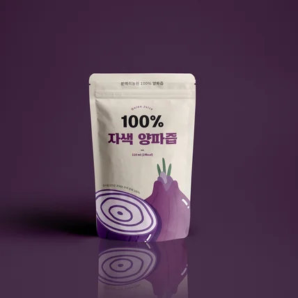 포트폴리오-자색양파즙 파우치 디자인
