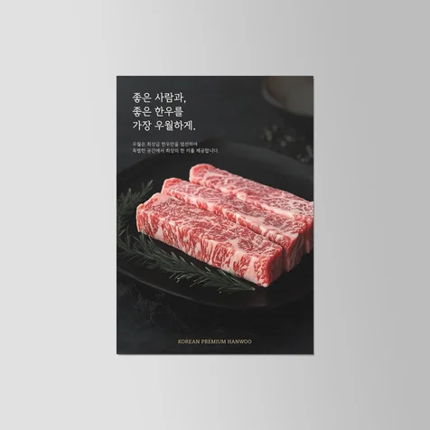 포트폴리오-고깃집 메뉴판 디자인