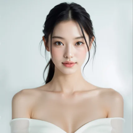 포트폴리오-성형외과 어깨, 목 라인 시술 모델 이미지