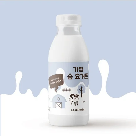 포트폴리오-요거트 라벨 디자인