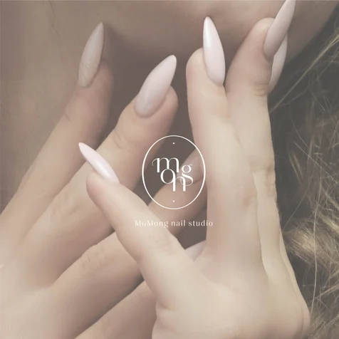 포트폴리오-네일샵 로고디자인 로고제작_MoMong nail studio