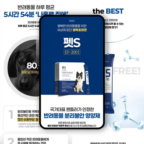 포트폴리오-반려동물 영양제 상세페이지