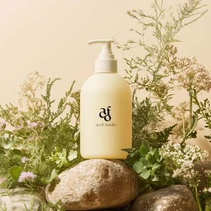 포트폴리오-뷰티 스튜디오 acof 로고 디자인 제작