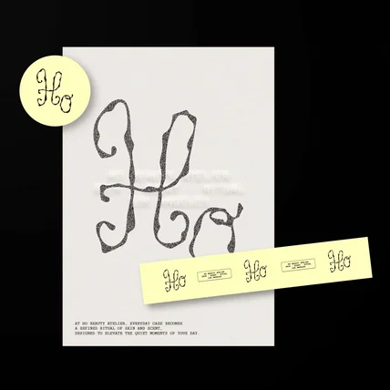 포트폴리오-코스메틱 뷰티 브랜드 로고 _ Ho 로고디자인 로고제작