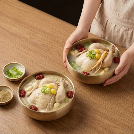 포트폴리오-[스튜디오 촬영] 삼계탕 촬영